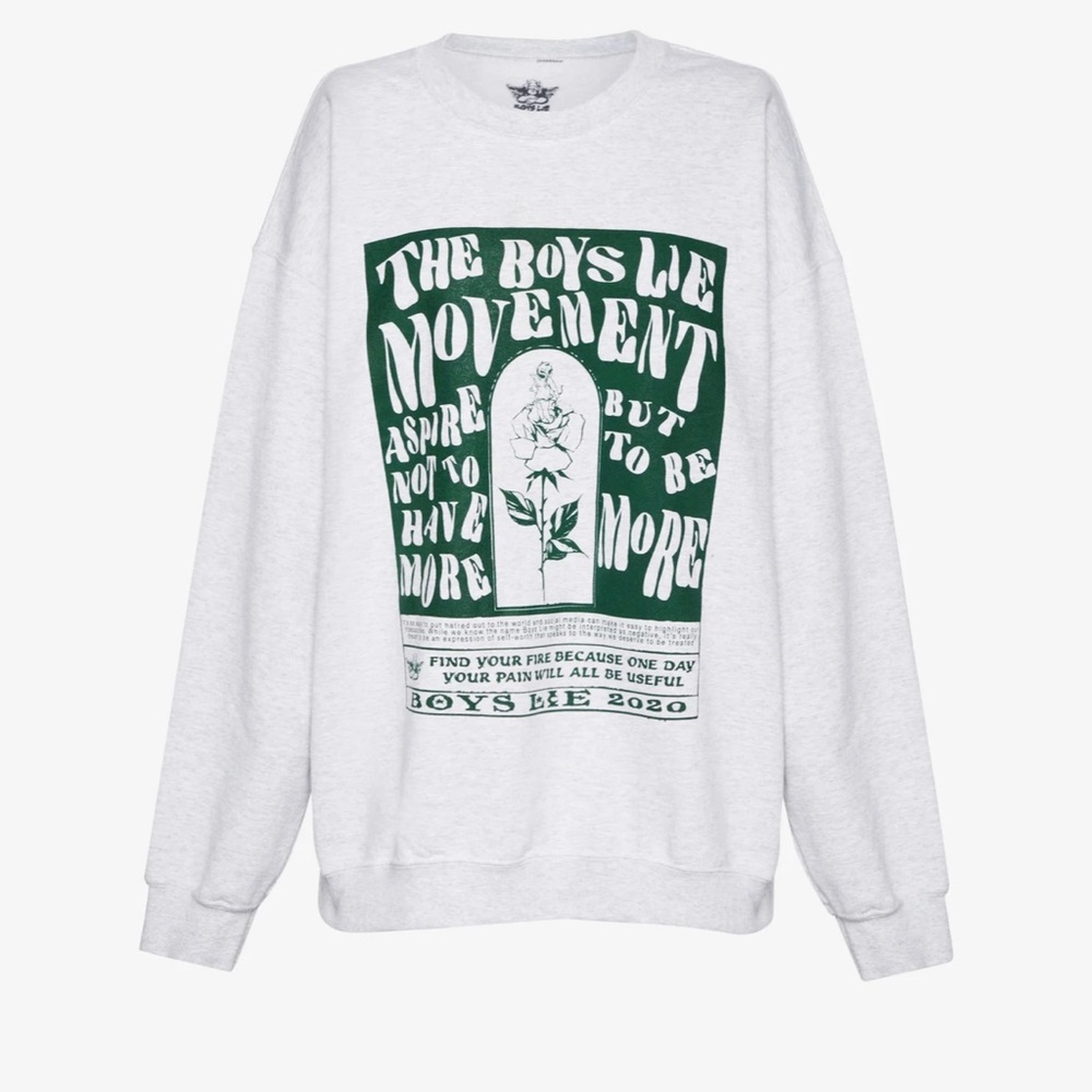 Boys Lie Gray Crew Neck